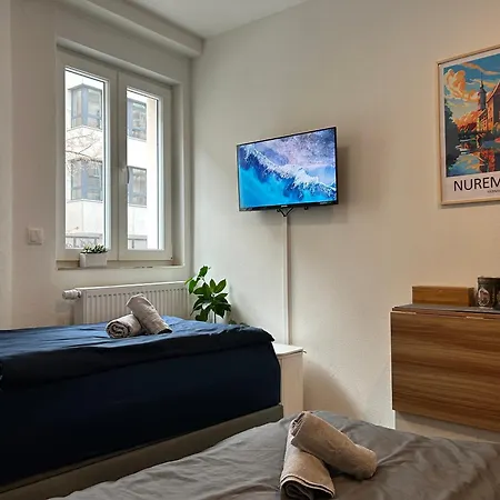 Modernesminizimmer-stadtnah-selfcheckin-parkplatz Апартаменты Нюрнберг