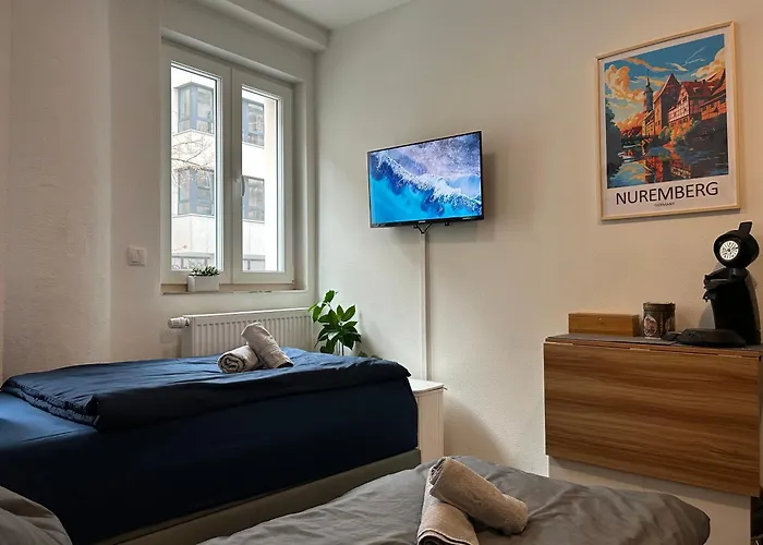 Modernesminizimmer-stadtnah-selfcheckin-parkplatz Appartement Neurenberg